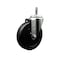 Service Caster 5'' Soft Rubber Wheel Swivel 7/16'' Grip Ring Stem Caster SCC-GR20S514-SRS-716138 - alternate 1